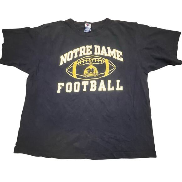 Champion Other - Notre Dame Football T Shirt Mens XXL Champion Navy College Y2K Sports Tee